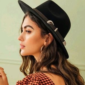 Buckle belt decor hat MIA